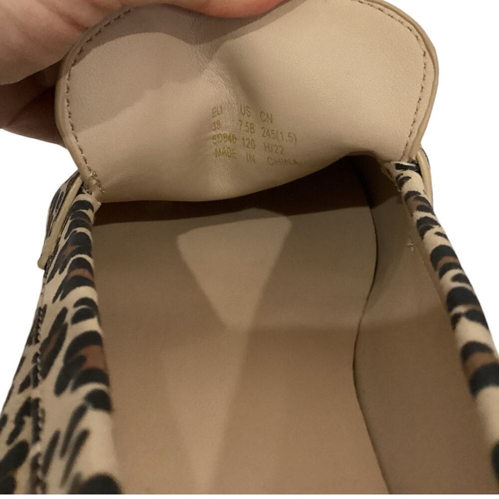 Stuart‎ Weitzman Owen Buckle Loafer In Spotted Cheetah Suede Golden Beige 7.5 - Picture 13 of 15